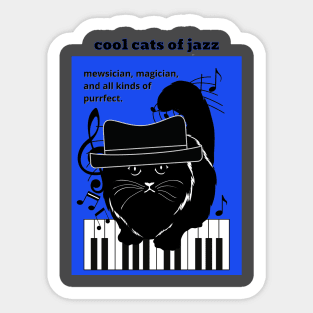 Cool Cats of Jazz Sticker